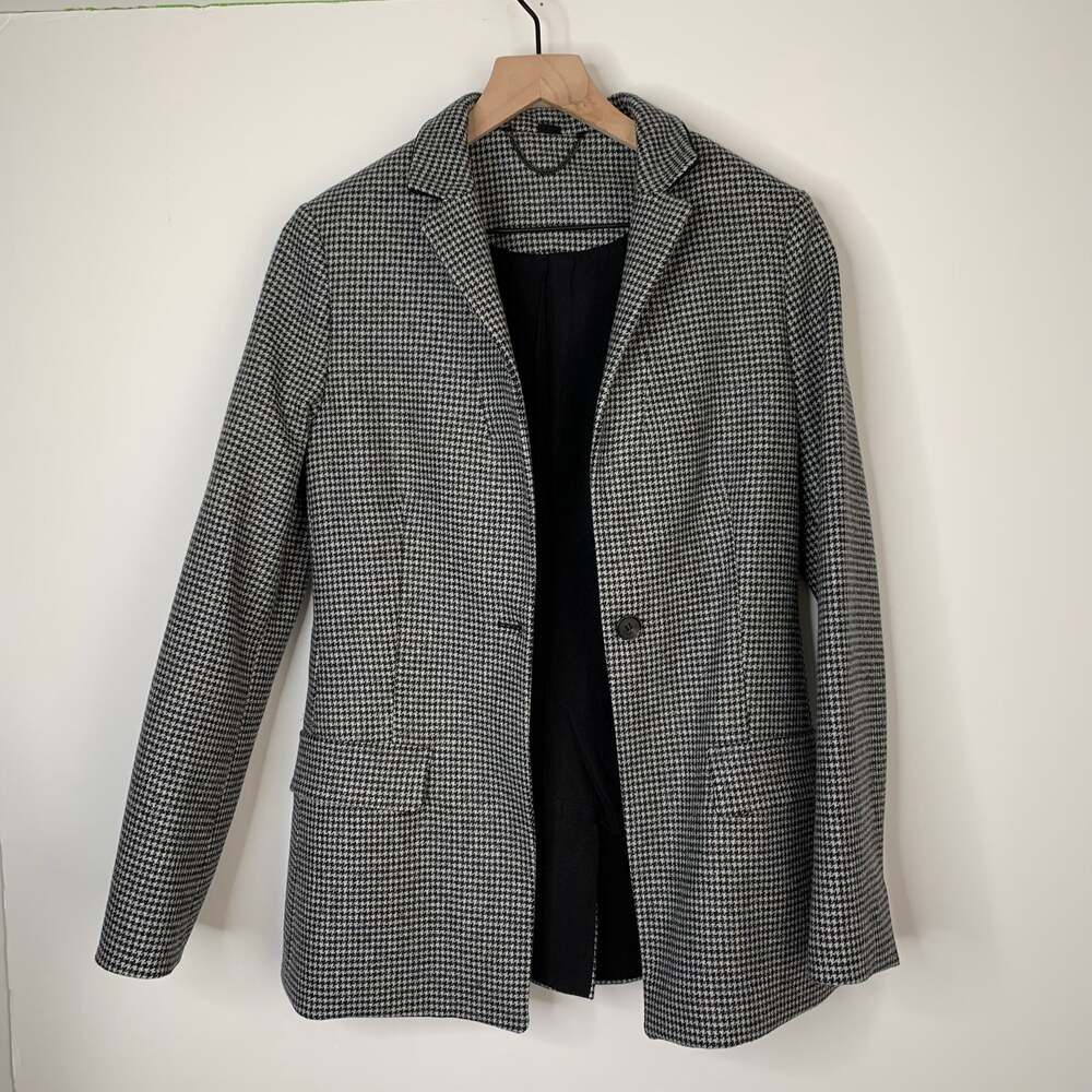 ALLSAINTS Leni Puppytooth Mid Length Coat Womens US6
